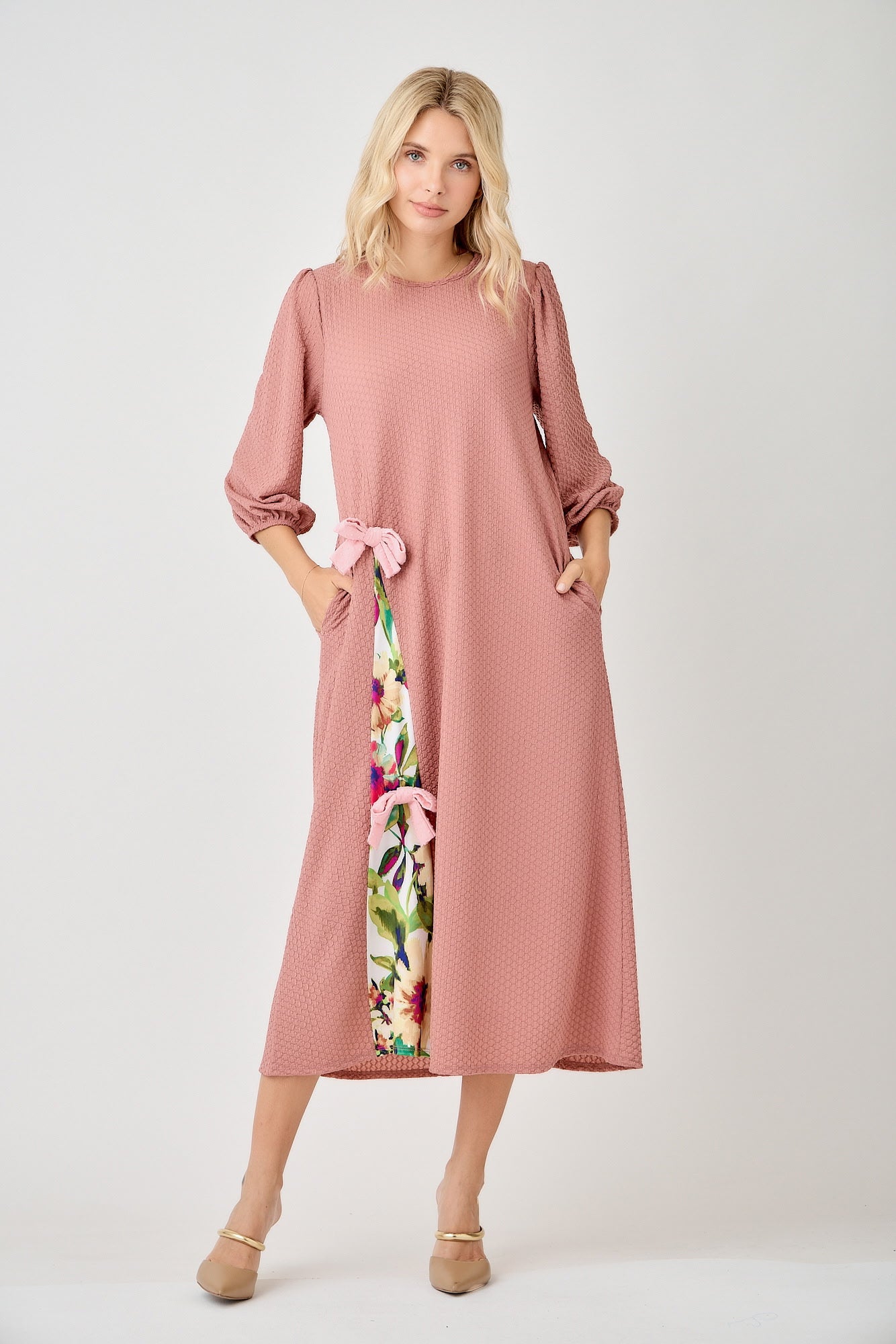 PLUS Muave Bow Dress