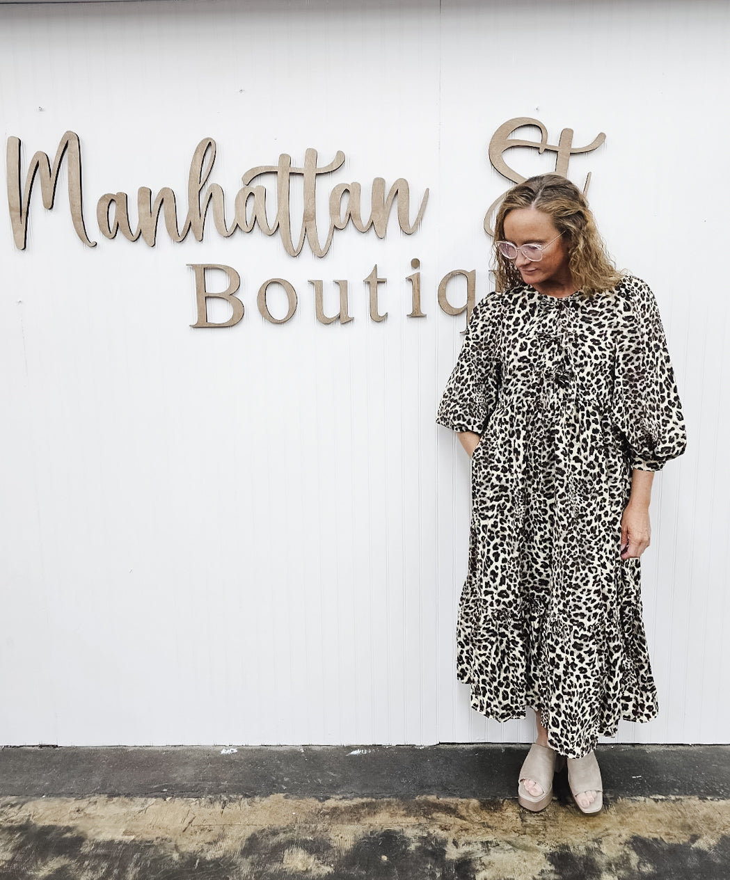 Leopard Dress with Pockets