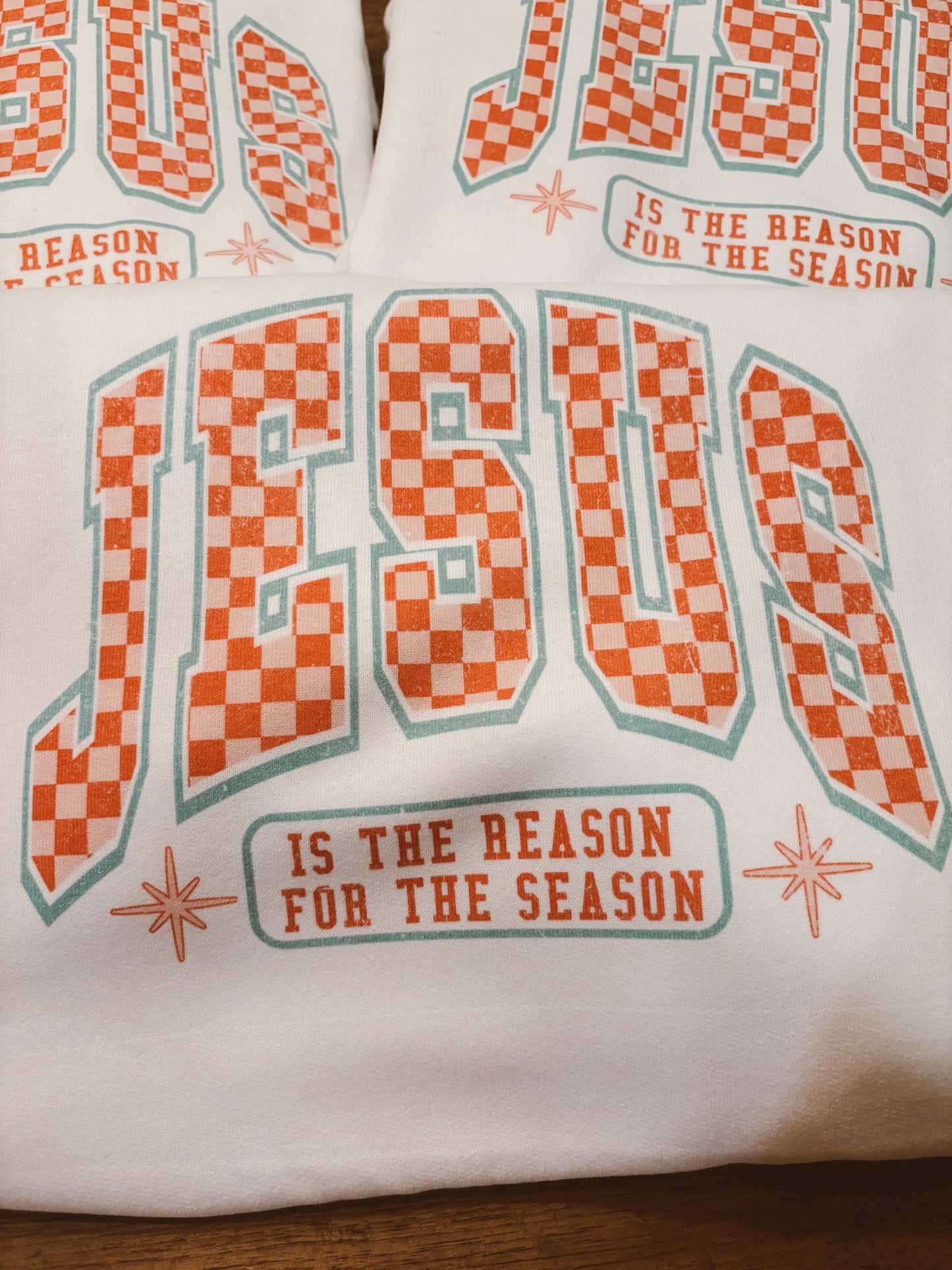 Checkered Jesus Sweatshirt