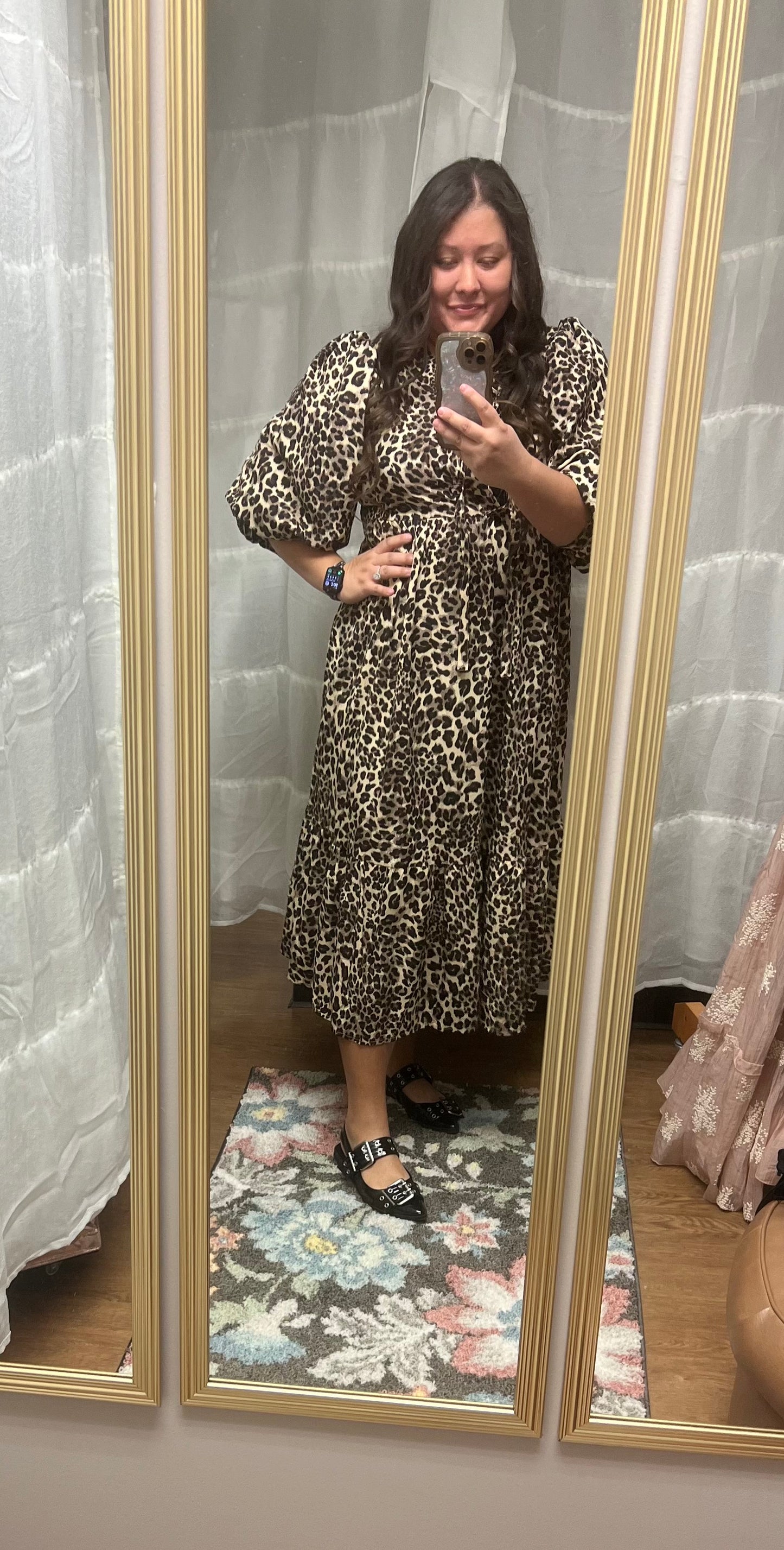 Leopard Dress with Pockets