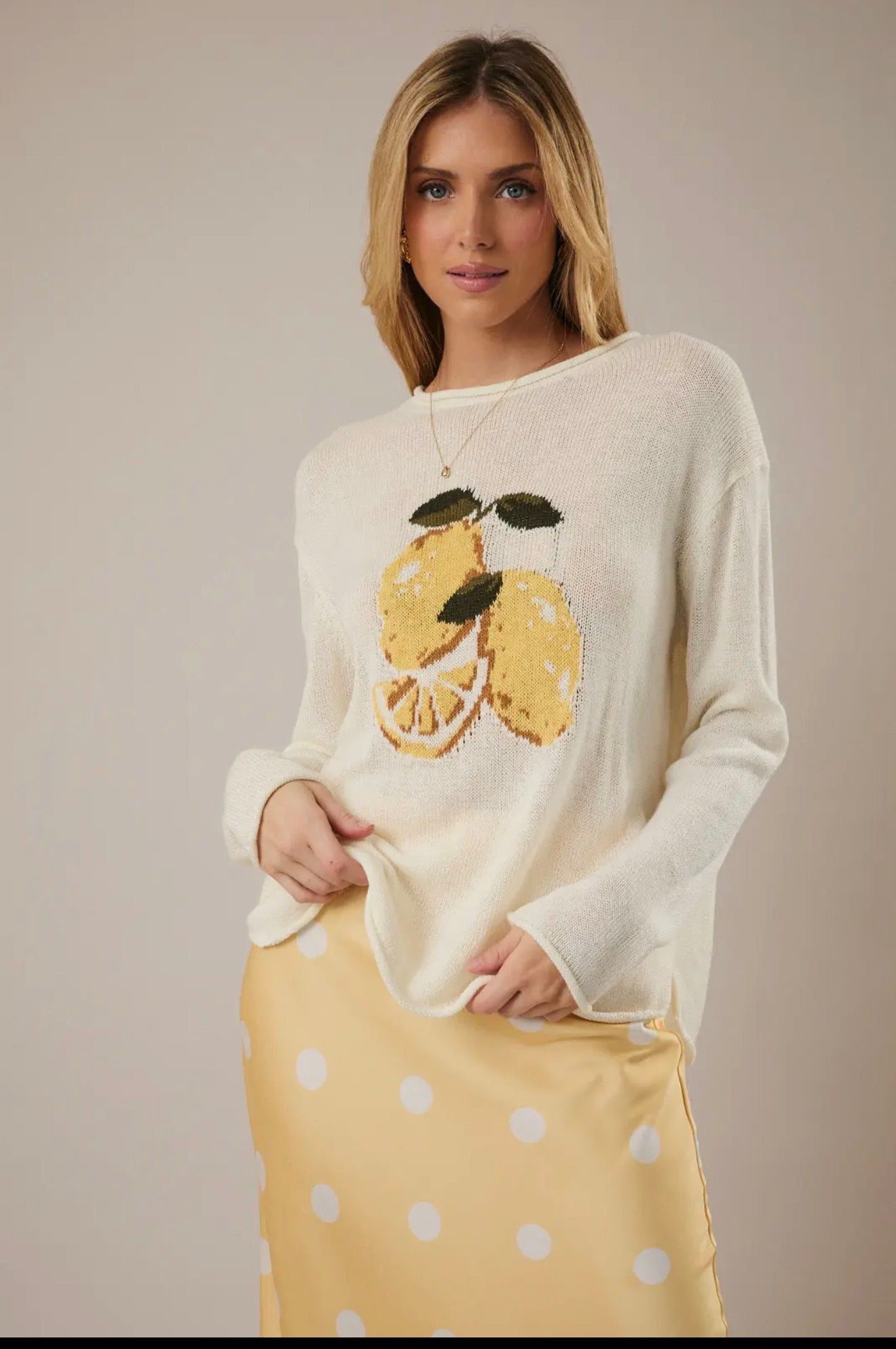 Lemon Graphic Sweater