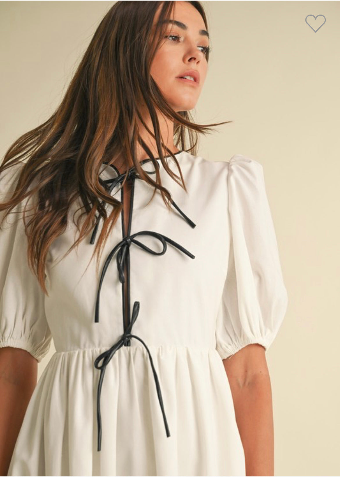 Leather Bow Dress