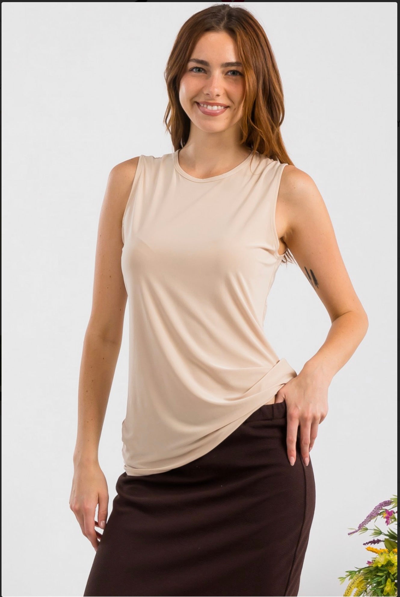 Sleeveless Layering Top