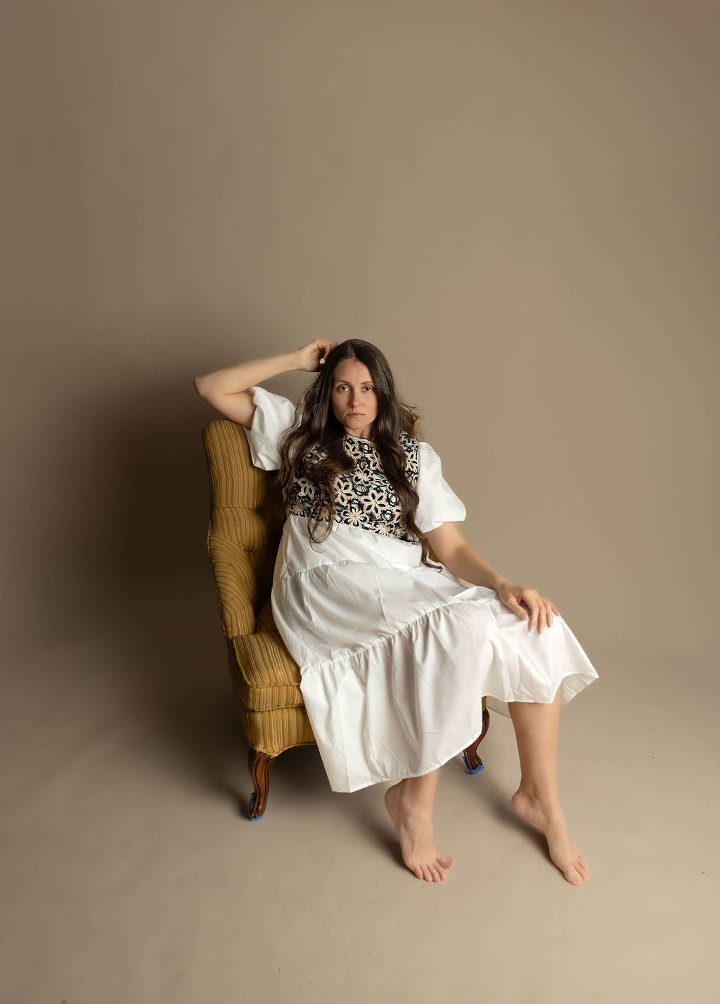 Crochet Top MIDI Dress