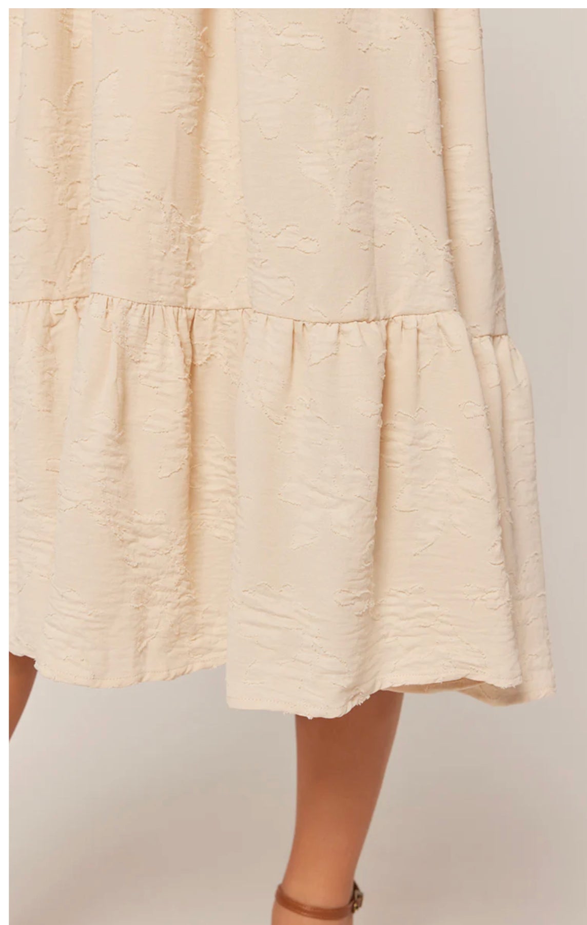 Textured Square Neck Dress