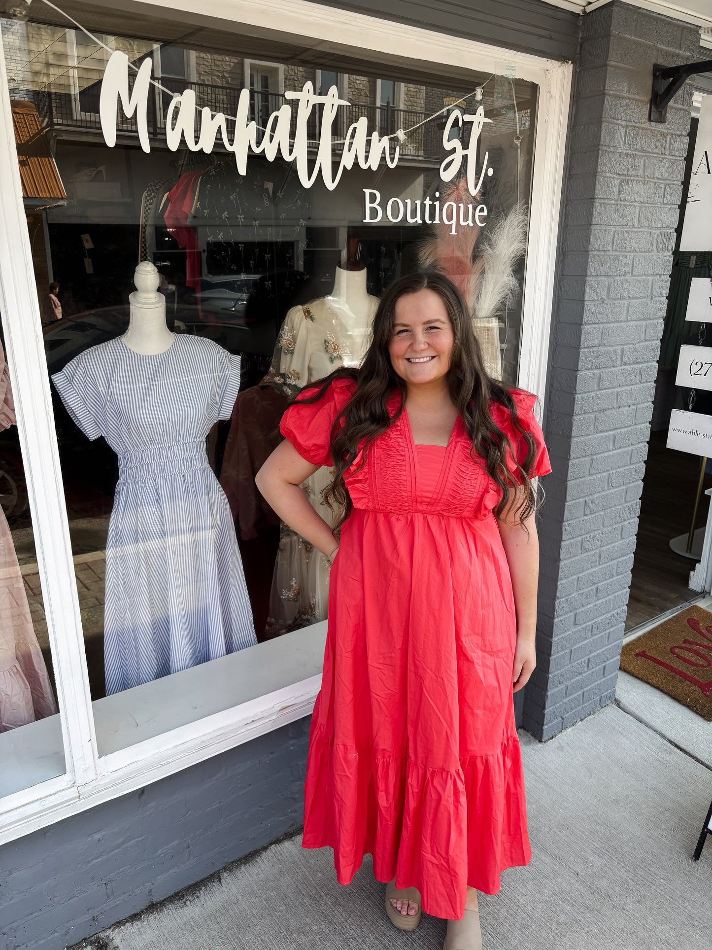 Ruffled Top Midi Dress