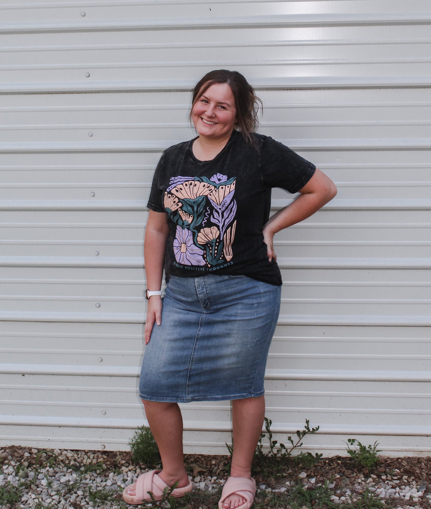 Acid Wash Grow Tee