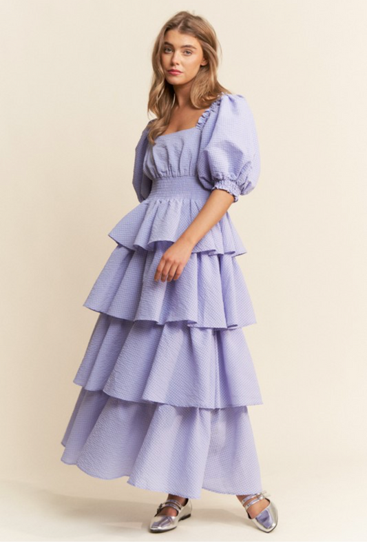 Lavender Tiered Maxi