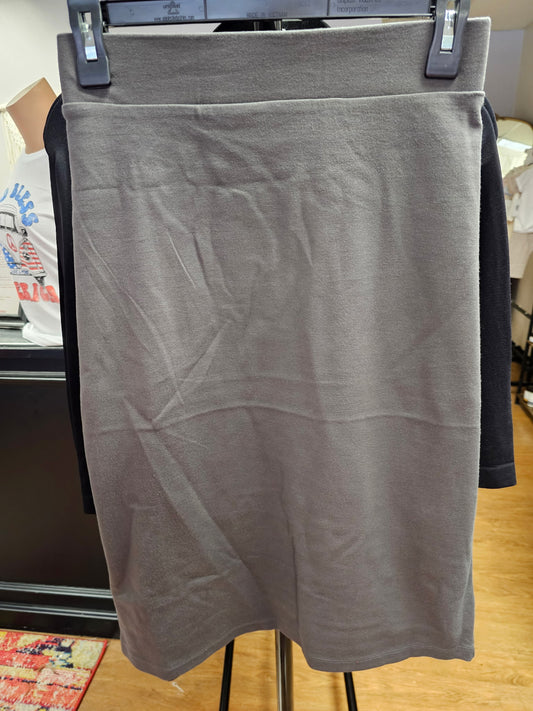 Gray Pencil Skirt