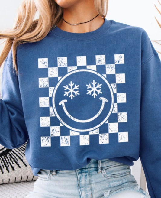 Snowflake Smiley Sweatshirt