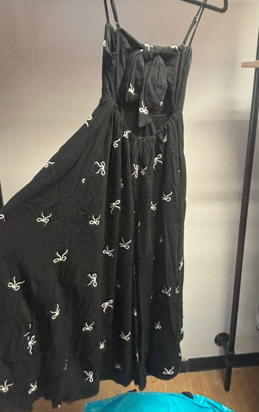 Black Jumper with White Bows