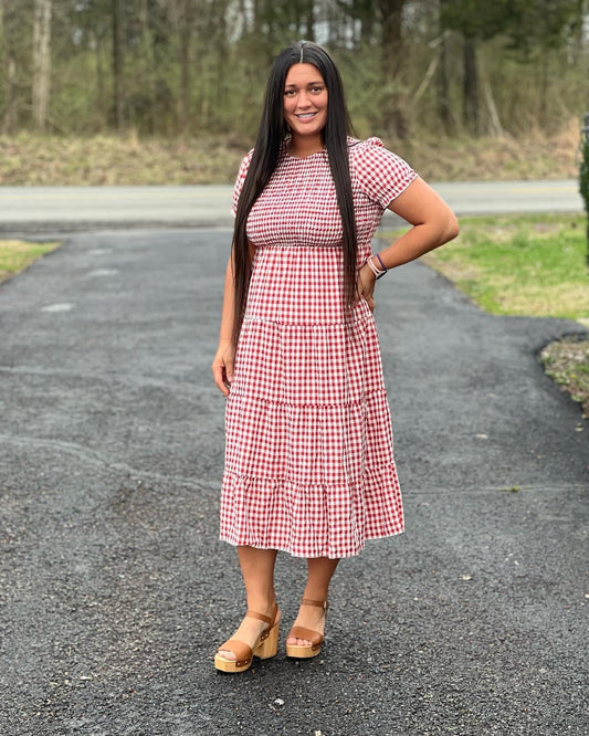 Red Gingham Dress