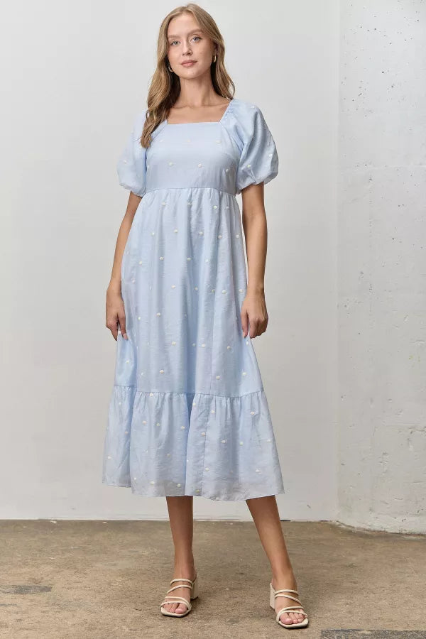 Blue Polka Dot Dress