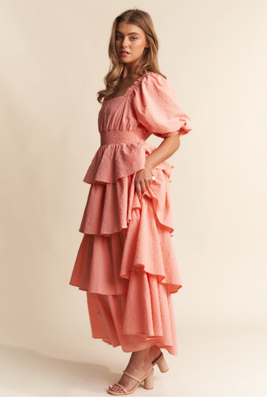 Ruffled Tiered Maxi