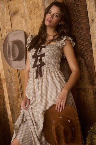 Plaid Bow Midi