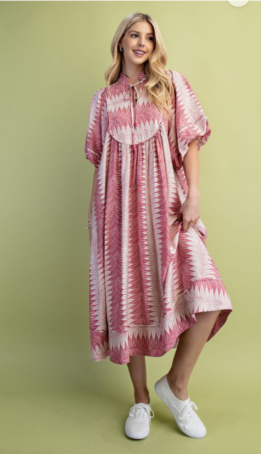 Balloon Sleeve Midi