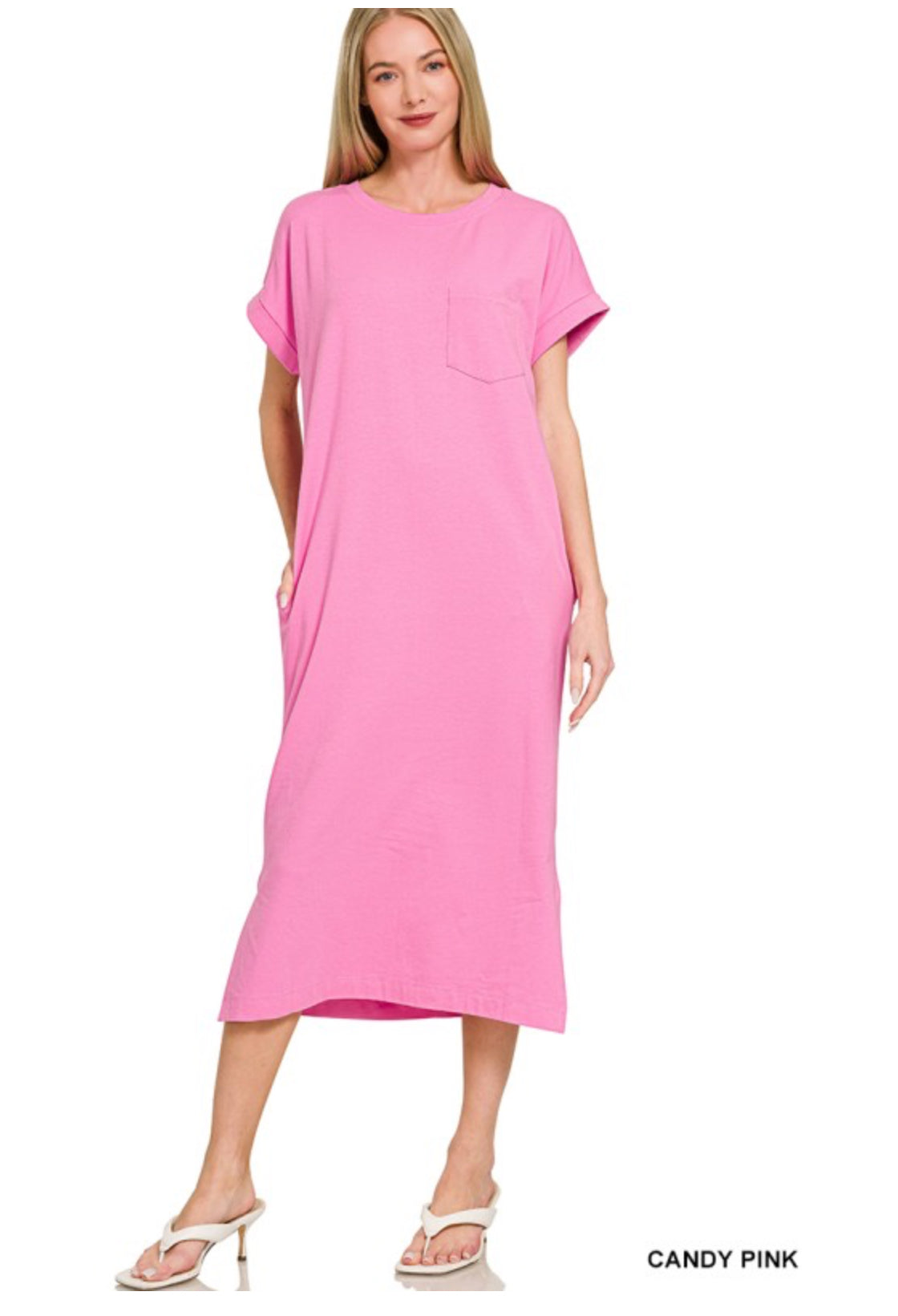 Pink T-shirt Dress