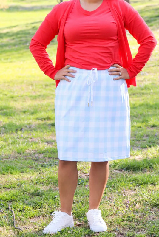 Blue Gingham | 21 in