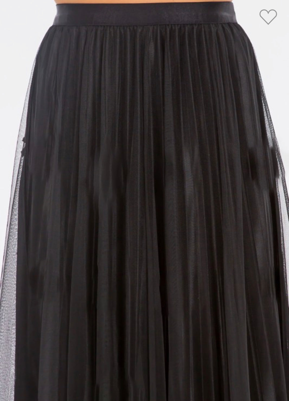 Reversible Tulle / Pleated Skirt