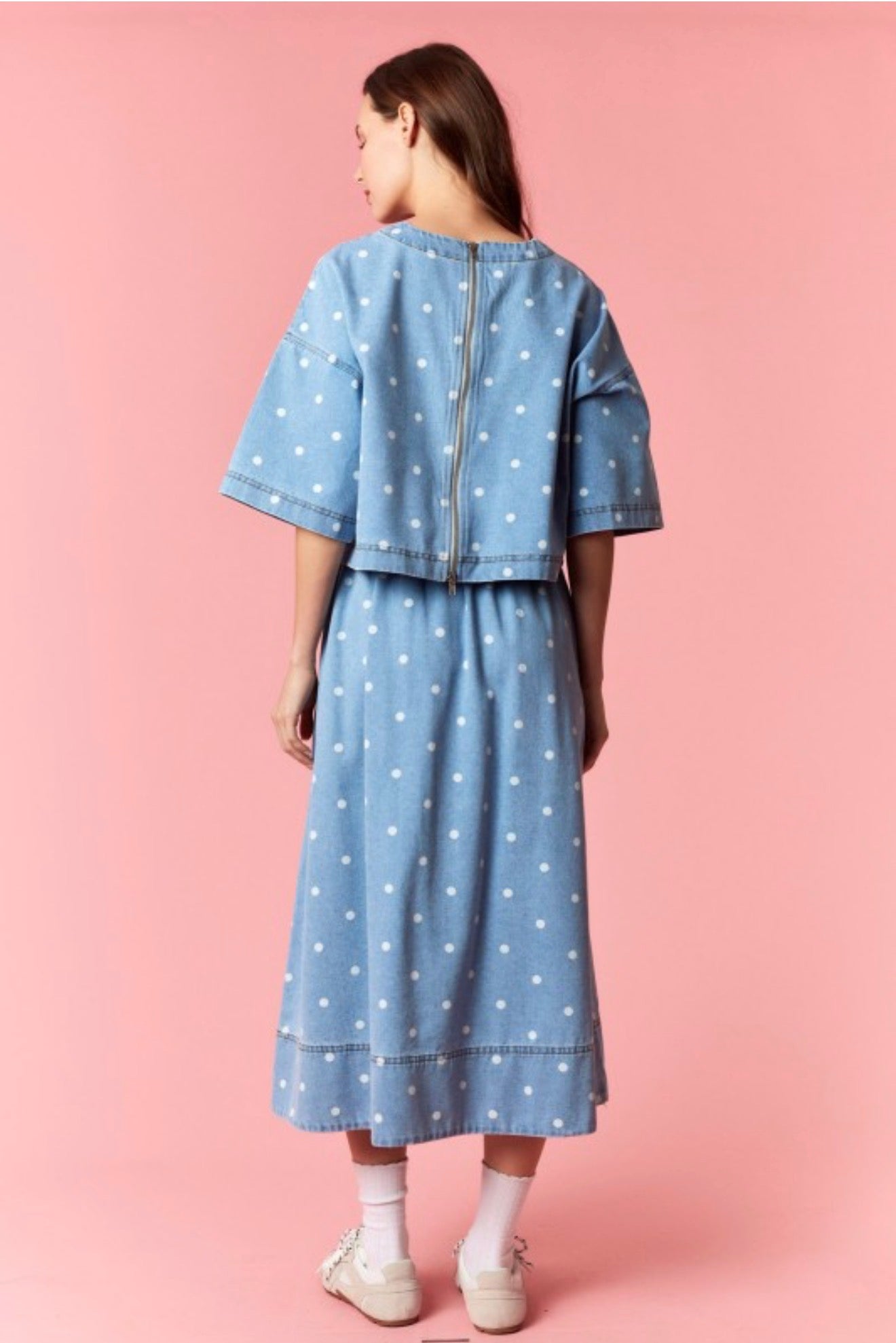 Polka Dot Denim Set