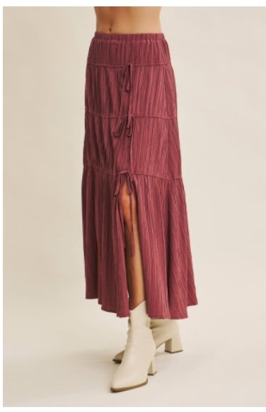 Maroon Bow Skirt