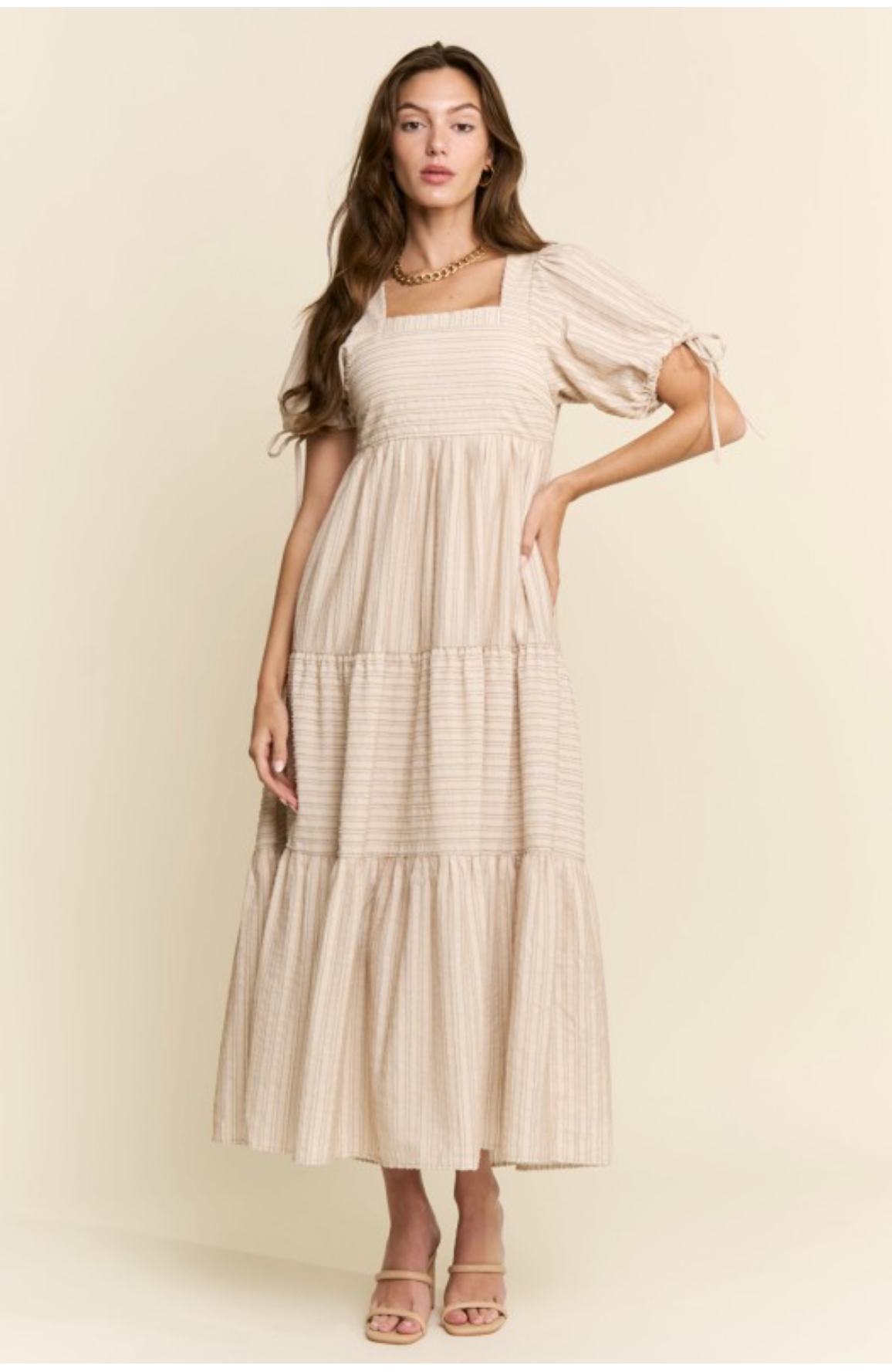 Smocked Tiered Maxi