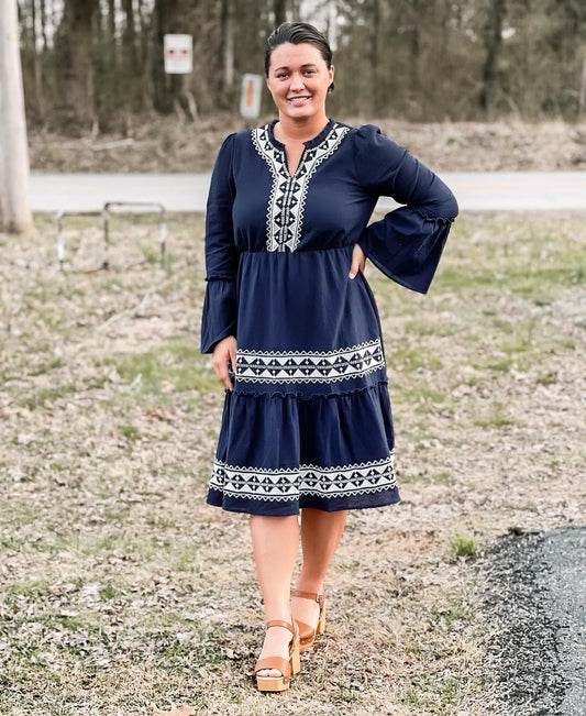 Navy Blue Dress