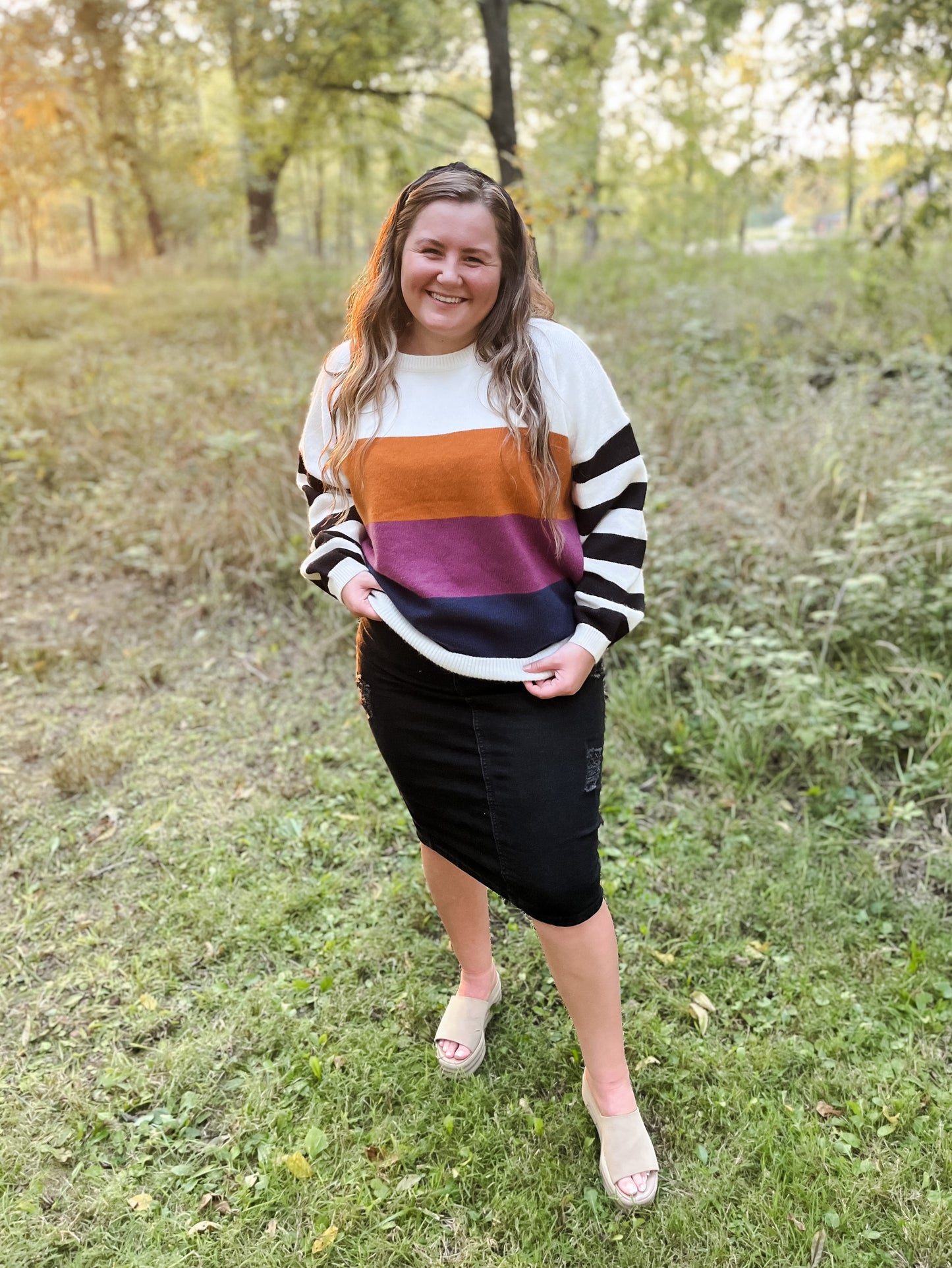 Anna Colorblock Sweater