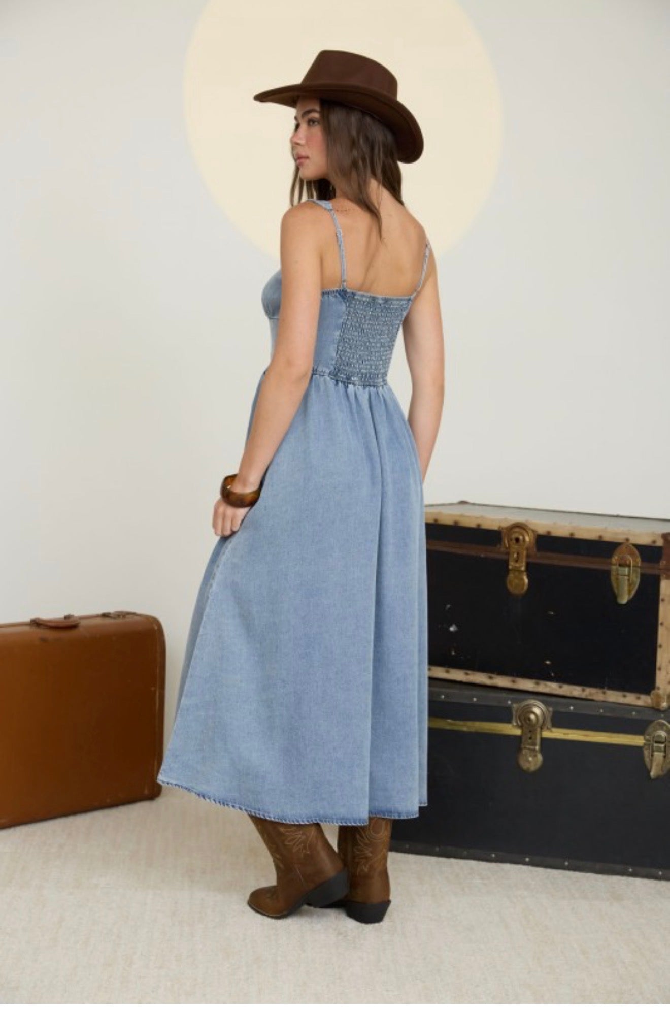 Washed Denim Jumper