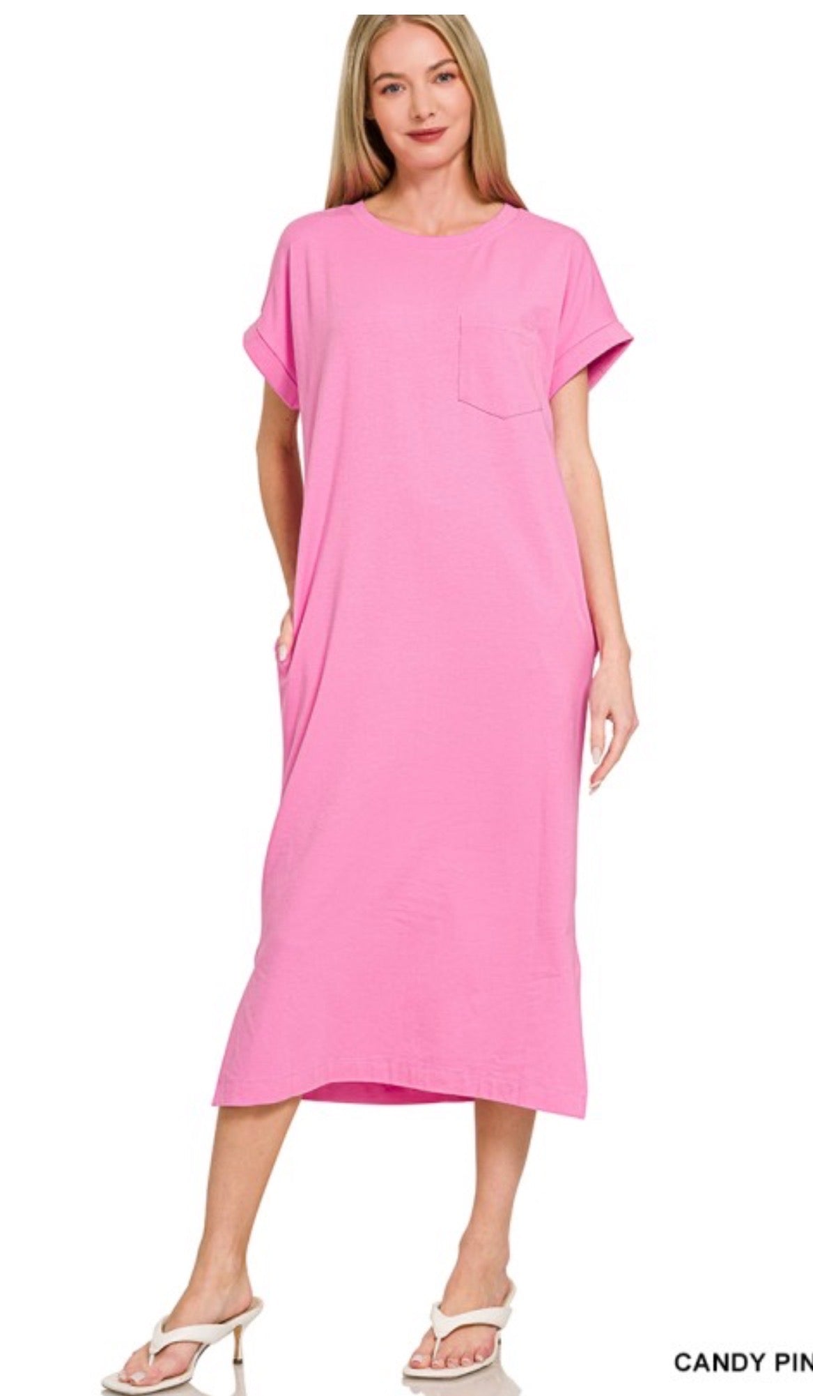 Pink T-shirt Dress