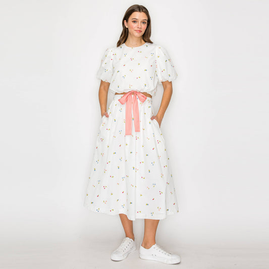 Cherry Skirt Set