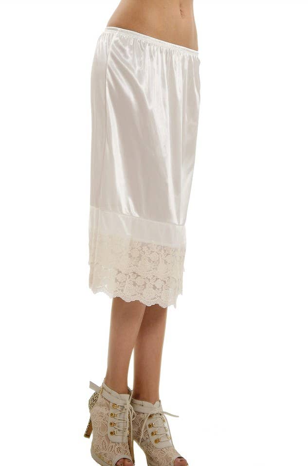 Lace Slip Skirt Extender- Cream